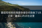 蘑菇短视频的清理存储空间我做了5天记录：最省心的点在这里