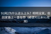 91网2为什么这么上头？明明没哭，但回家路上一直在想（顺便对比新91视频）