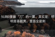 91网0里最“刀”的一幕，其实是：明明是喜剧壳，里面全是刺
