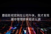 蘑菇影视官网在公司午休，我才发现缓存管理原来能这么调