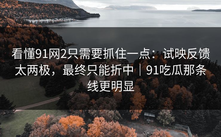看懂91网2只需要抓住一点：试映反馈太两极，最终只能折中｜91吃瓜那条线更明显