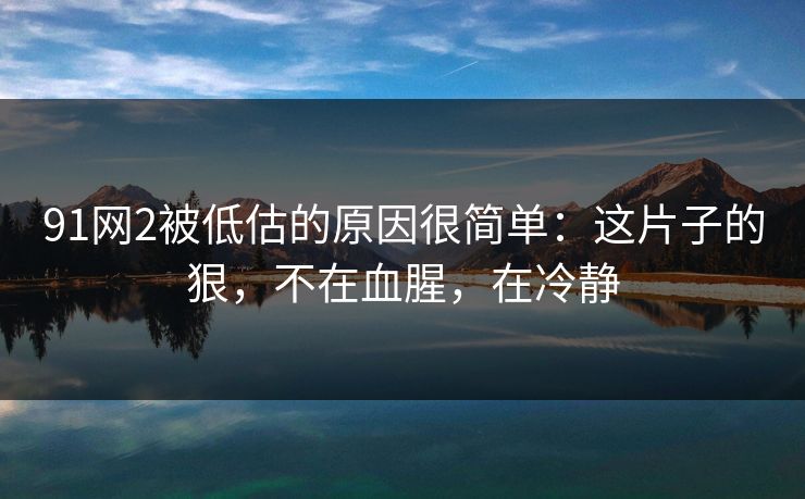 91网2被低估的原因很简单：这片子的狠，不在血腥，在冷静